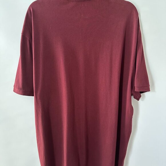 Express Burgundy Red XXL Men's Polo Shirt 100% Cotton - Picture 5 of 9